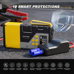 Nikocreos four inflation modes cover car, motorcycle, bicycle, and ball.