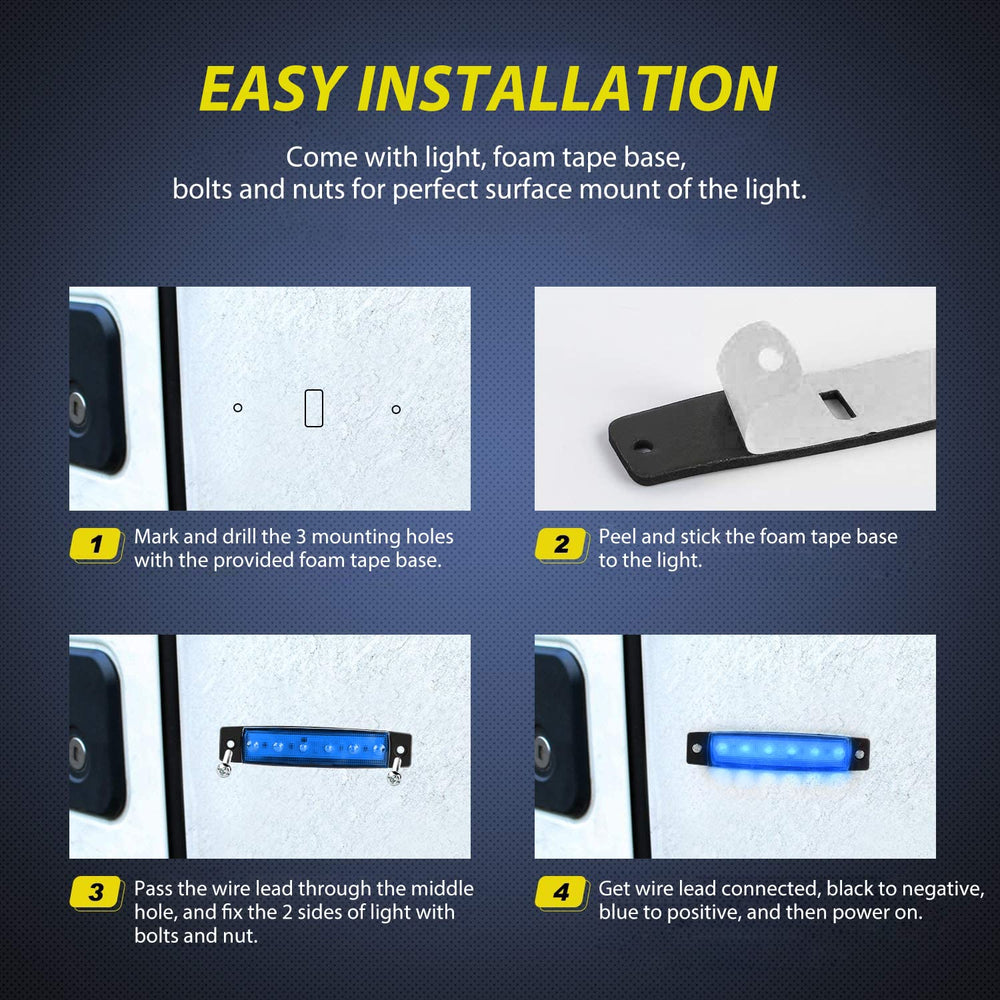 Nilight marker light helps buses and trucks mark their position at night