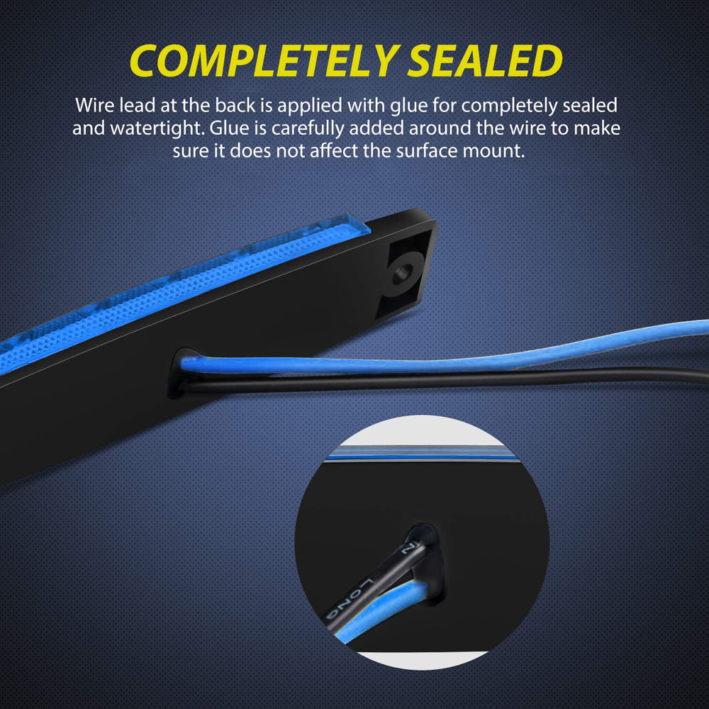 Nilight blue LED marker lights fit RVs, kayaks, and sailboats for safe signaling