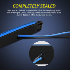 Nilight blue LED marker lights fit RVs, kayaks, and sailboats for safe signaling