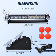 Nilight 12LED traffic advisor high-intensity LED beam for clear signaling.