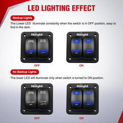 Nilight 12V compatibility works with cars, boats, ATVs, and trailers