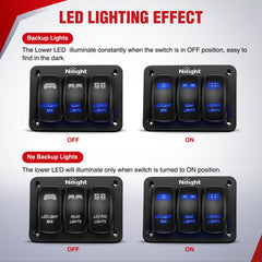 Nilight 12V compatibility fits cars, RVs, ATVs, UTVs, and more.