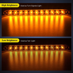 Nilight 16-inch amber marker bar, back wiring, easy three-wire connection for control