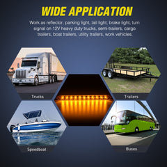 Nilight 2-pack includes mounting accessories, convenient for quick trailer setup