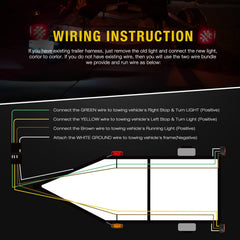 Nilight 16-inch brake tail light bar increases braking visibility.