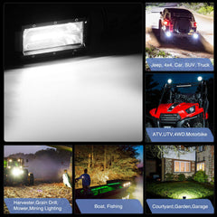 Nilight 18001F-B adjustable mounting bracket enables flexible aiming.