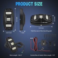 210-degree wide-angle beam covers more area for safer night driving