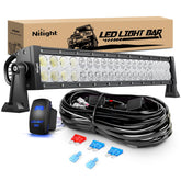 Nilight 22 inch 120W LED bar front view for off road visibility