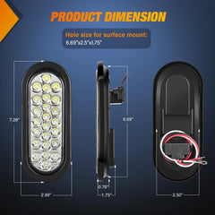 Nilight 24-LED back-up light delivers bright reverse illumination for safer maneuvers.