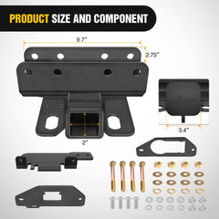 Nilight 2-inch rear hitch for Bronco 4-door, rugged and reliable