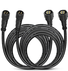 Nilight 2 pack 10ft 4 pin RGB extension wires for flexible rock light placement