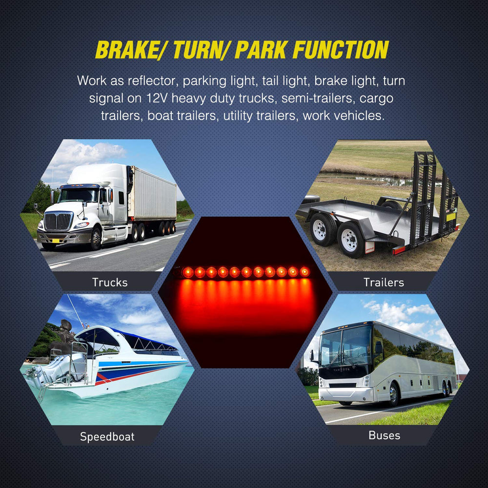 Nilight easy-install trailer light bars simplify mounting on 12V vehicles.