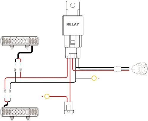Nilight amber LED pod on vehicle rear view for tail-end illumination.