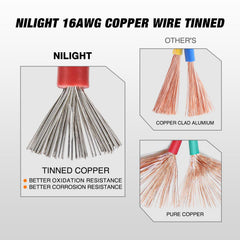 Nilight 2-pin DT connector wiring kit enables plug-and-play wiring with minimal tools