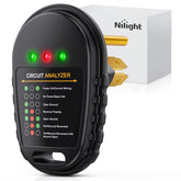 Nilight 30A RV circuit tester front view with TT-30P plug for quick power checks.