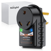 Nilight 30A RV surge protector front view ready for safe campsite power.