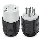Nilight 30Amp L14-30P male plug closeup for reliable RV power connections.