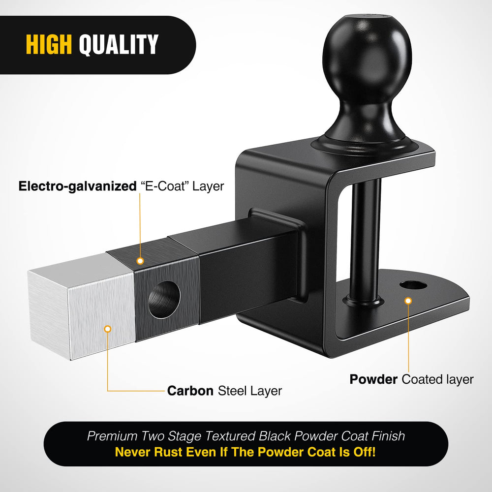 Nilight corrosion-resistant finish protects the hitch against outdoor elements.