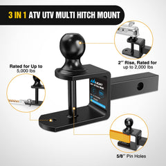 Nilight rugged steel construction emphasizes durability for heavy towing tasks.