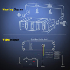 Nilight 4-gang installation on boat shows resilient performance in damp environments.