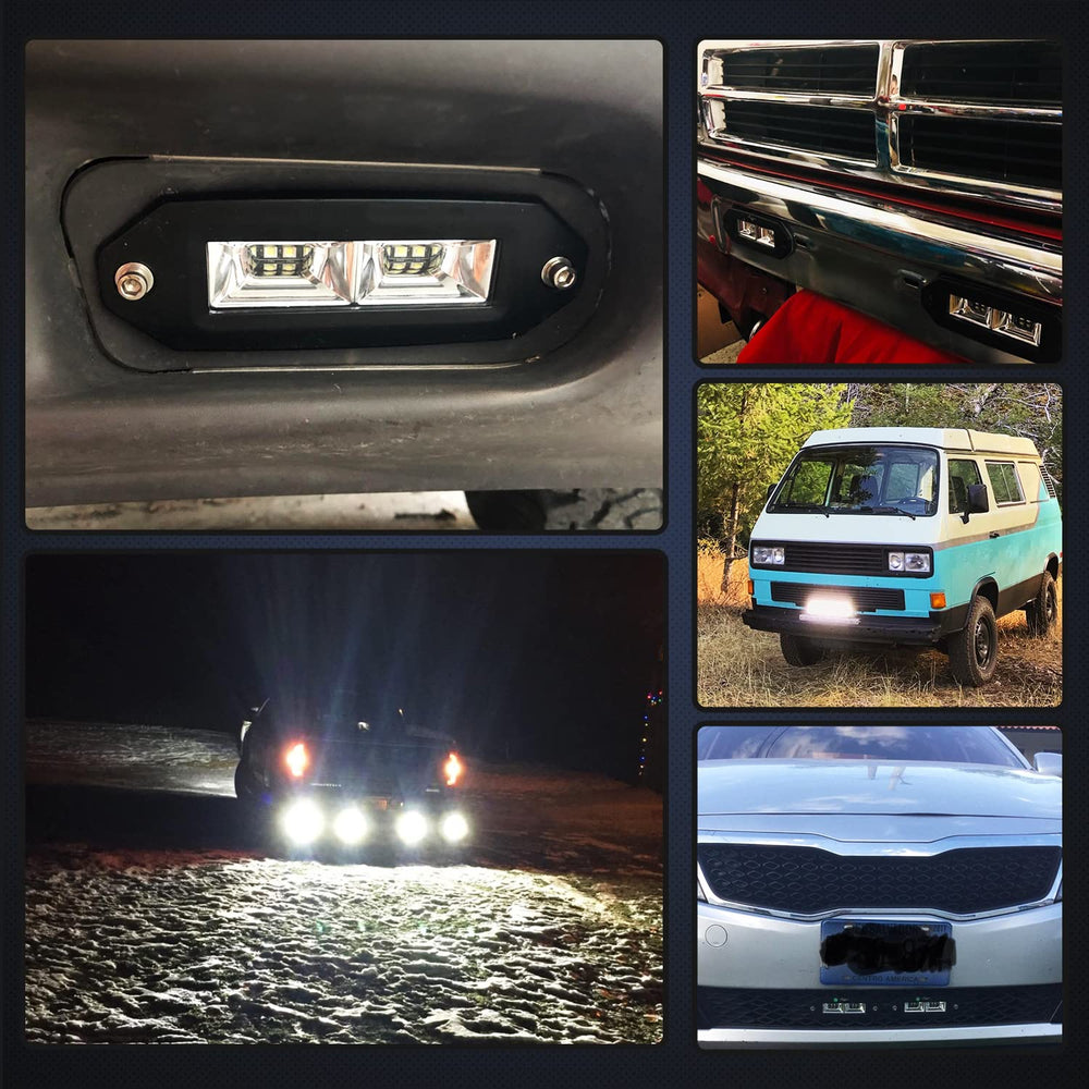 Nilight 40W LED pods with IP67 waterproof rating for all-weather use.