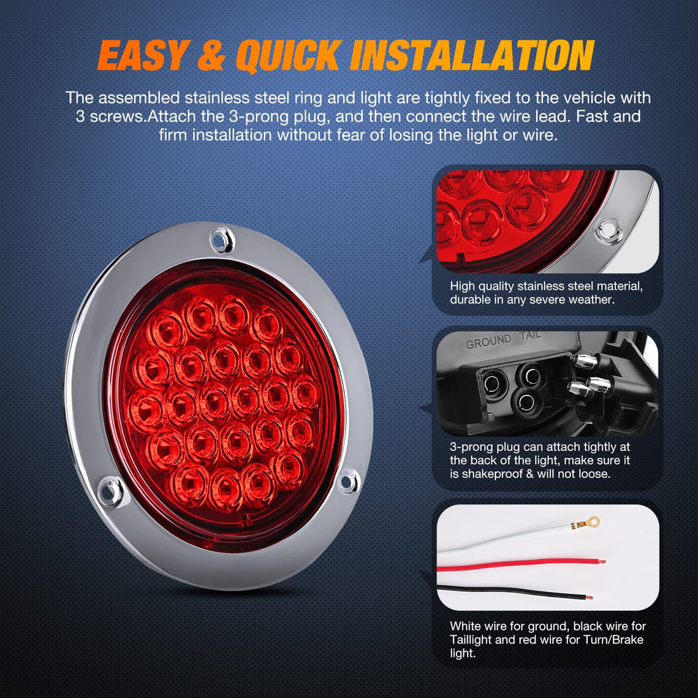 Nilight light installation with screws and wires included for quick mounting.