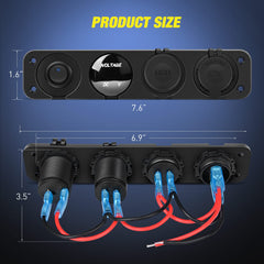 Nilight 4-in-1 panel side angle shows installation versatility and access