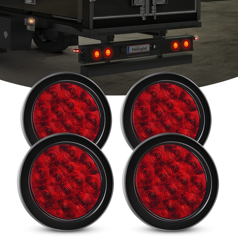 Nilight 4-inch stop light provides bright signaling for safer braking and visibility.