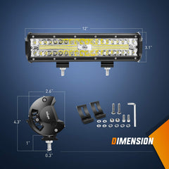 Nilight 4-inch 60W triple-row pods illuminate close-quarters paths with bright, focused beams.