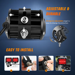 Nilight 60W output pod demonstrates flood and spot mix for broad coverage