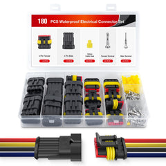 Nilight 4-pin male connector for secure automotive wiring and LED applications