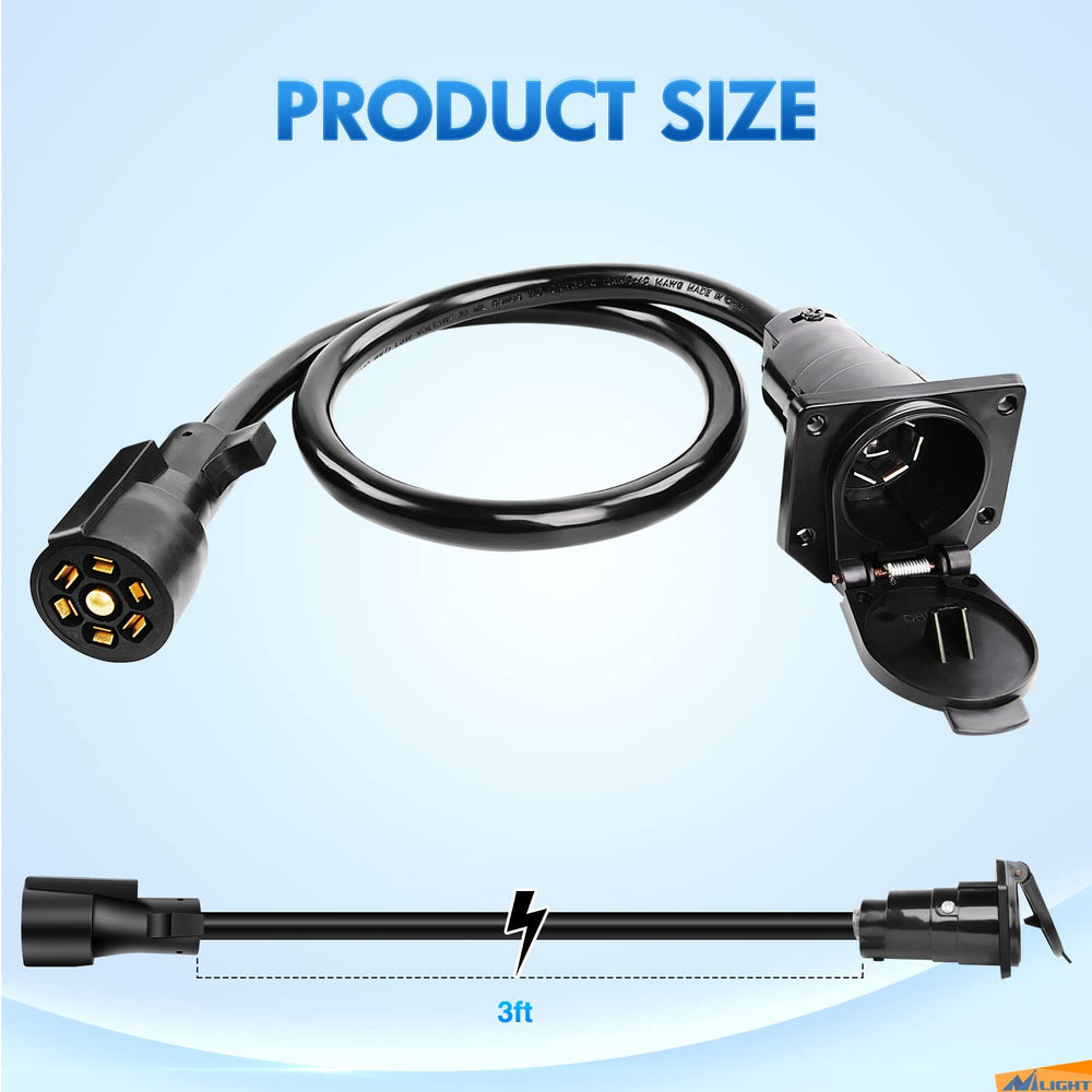 Nilight 50050R 10-14 AWG wires support reliable power transfer for trailers