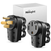 Nilight 50A RV plug 14-50P with rugged handle design for safer connections.