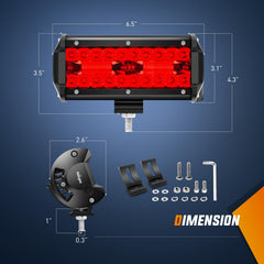 Nilight LED light pod side mount showing adjustable positioning for vehicle use