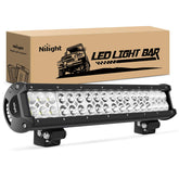 Nilight 60004C-A light bar front view enhances forward night visibility.