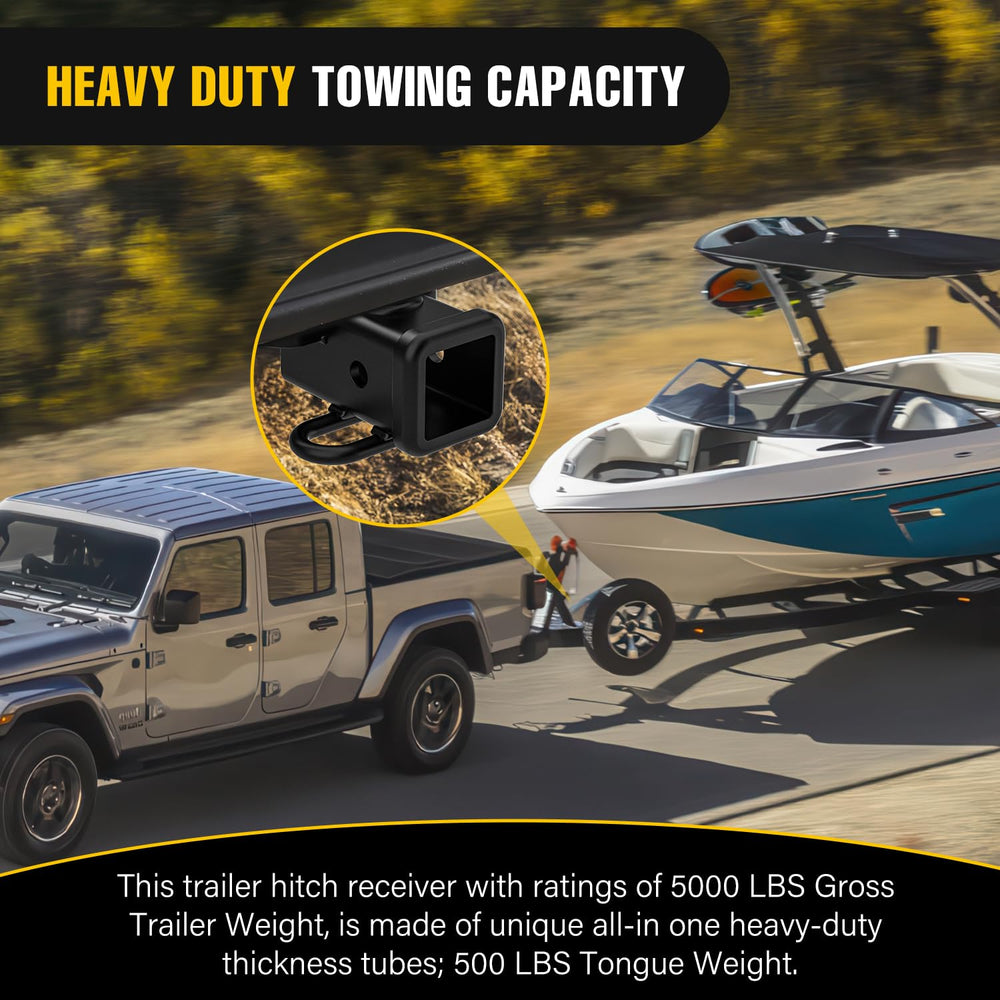 Nilight 6,000 lb tow capacity supports heavy trailers and gear.