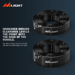 Nilight 6061 aluminum construction highlights strength with lighter weight