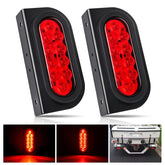 Nilight 6-inch oval tail light with bracket for secure RV mounting.