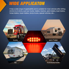 Nilight lights on trailer at dusk demonstrating visibility and safety