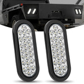Nilight flush-mount 6-inch oval tail light for easy trailer installation.