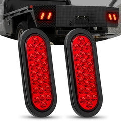 Nilight six-inch oval trailer tail light with flush-mount for clean installation.