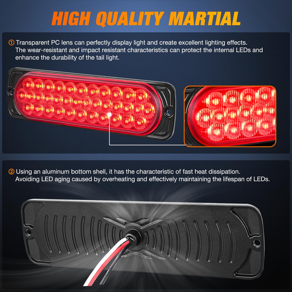 Nilight tail light supports 10-30V DC for trucks and RVs