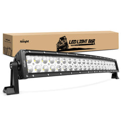 Nilight 70015C-A LED light bar front view with strong forward illumination