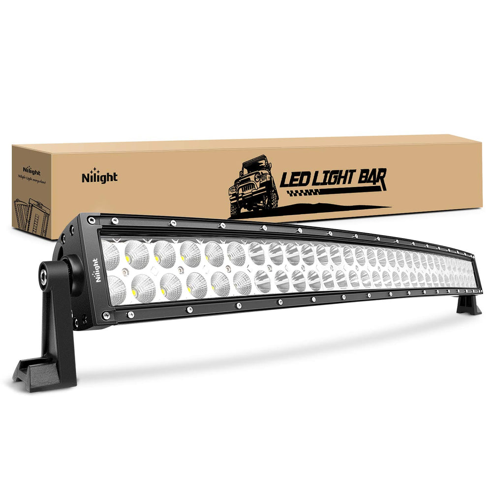Nilight 70016C-A 32in curved LED light bar for off-road visibility