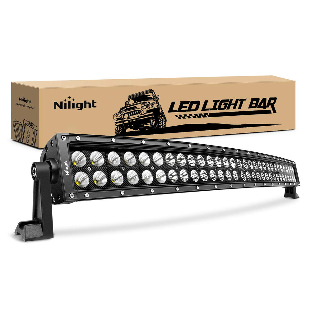 Nilight 71013C-A 32-inch LED light bar delivering spot and flood illumination for off-road adventures