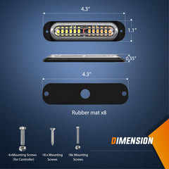 Nilight 11.48 ft per-row wiring supports large vehicle setups