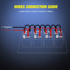 Nilight 90109D 5-pin rocker switches for reliable control
