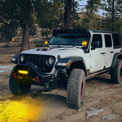 Nilight amber LED light bar installation mount ready for quick setup.