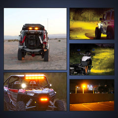 Nilight amber light bar packaging with included accessories